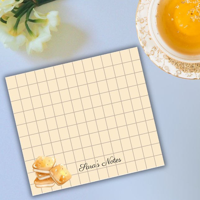 Tea Time Butter Biscuits – Personalized Grid Stick Post-it Notes (Creator Uploaded)