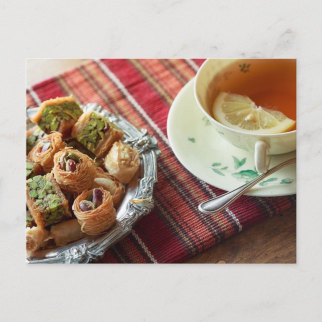 Tea time Carte postale de la salle de thé pour le  (Devant)