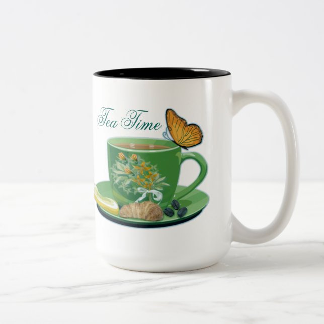 Tea Time Cup & Saucer Mug (Droit)
