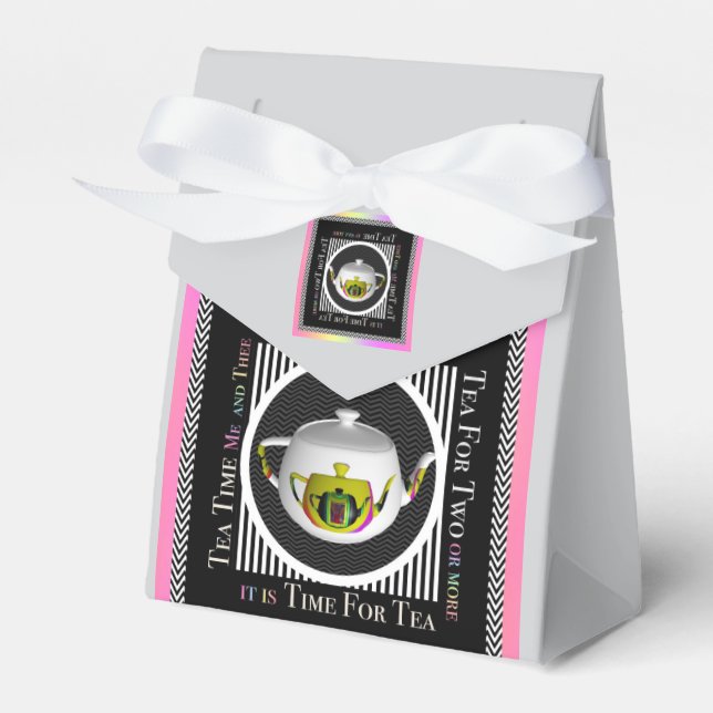Tea Time  Favor Box (Front Side)