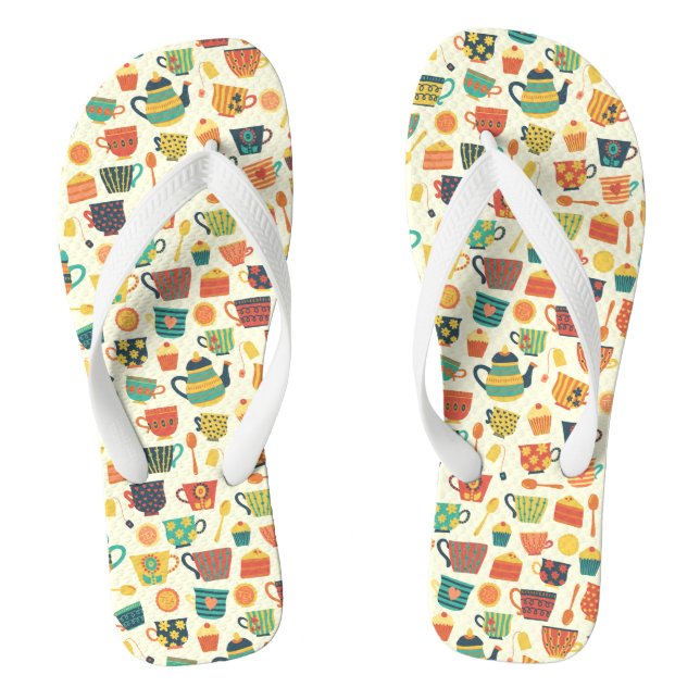 Tea-Time Flip Flops (Footbed)