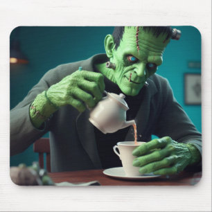 Tea Time Frankenstein Mouse Pad