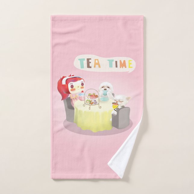 Tea Time Hand Towel (Hand Towel)