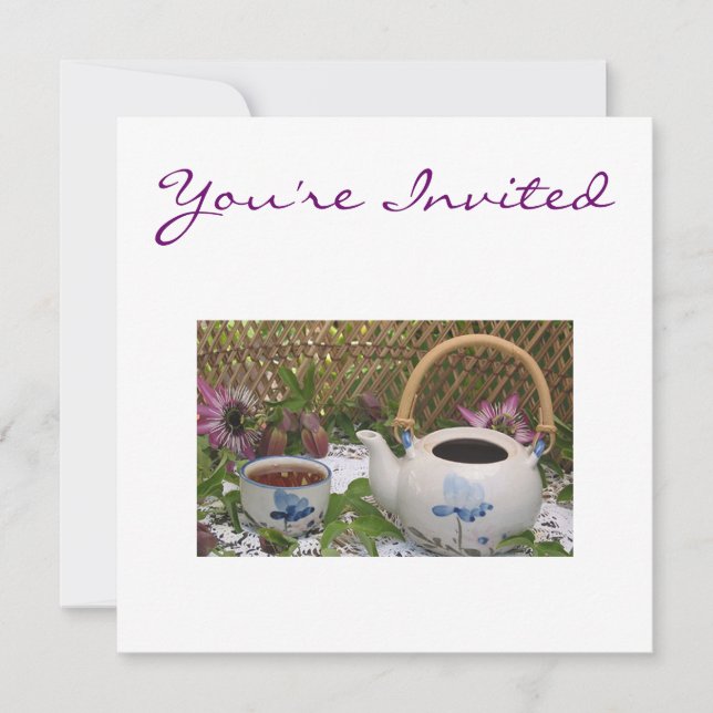 Tea Time Invitation (Front)