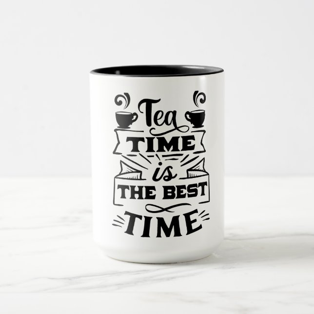 tea time is the best time - Sip and Savour Mug (Center)