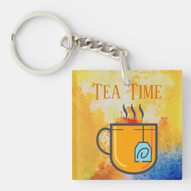 Tea Time Keychain (Front)