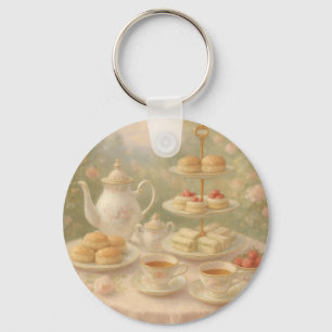 Tea Time Keychain