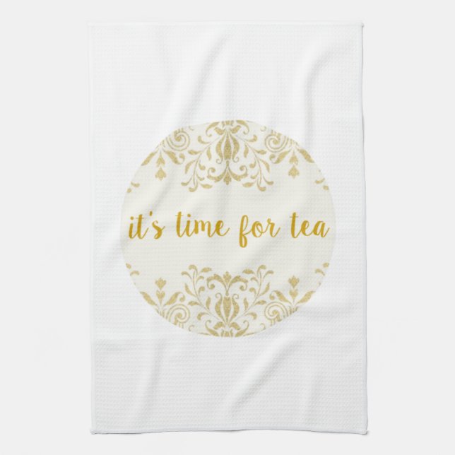 Tea Time Kitchen Towel (Vertical)
