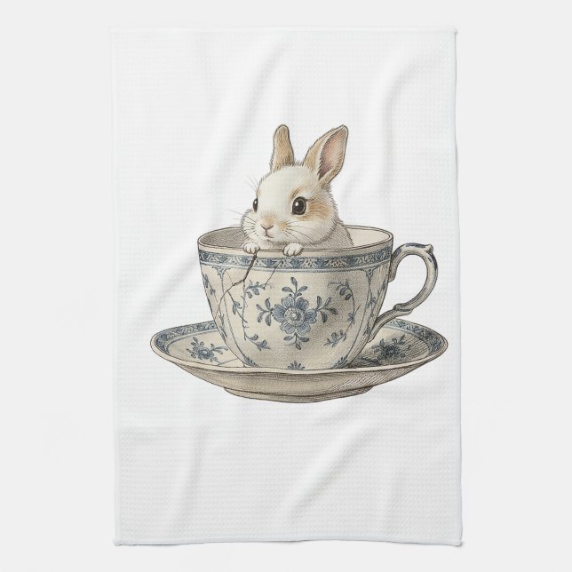 Tea Time Kitchen Towel (Vertical)