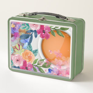 Tea Time Metal Lunch Box
