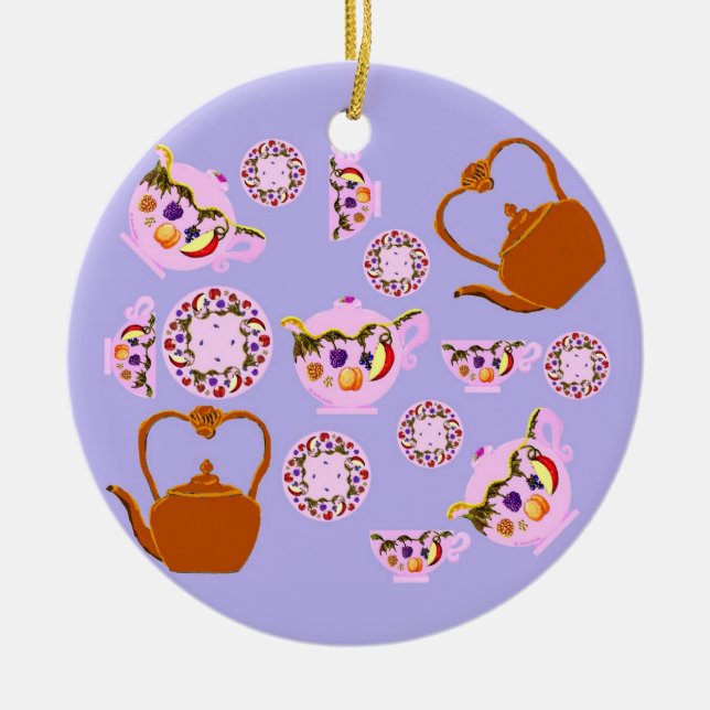 Tea Time Ornament (Front)