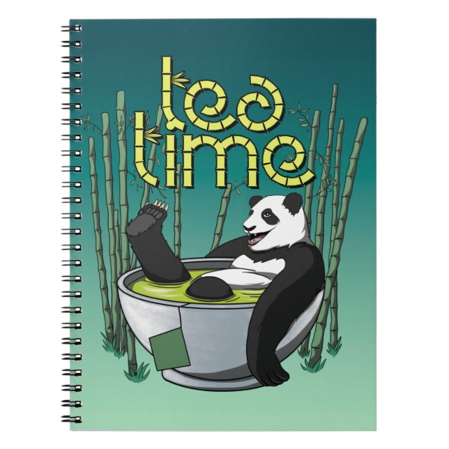 Tea Time Panda Notebook (Front)