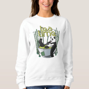 Tea Time Panda Sweatshirt