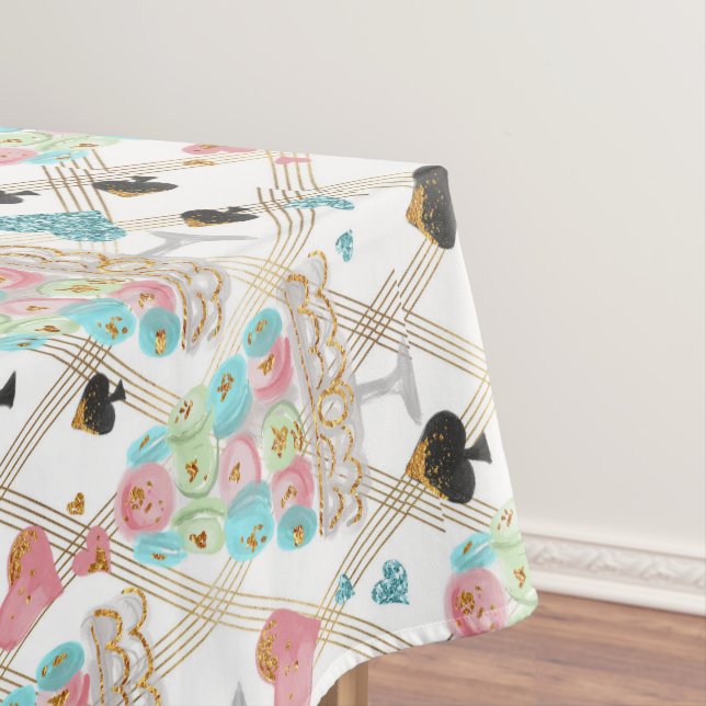 Tea Time Pattern Tablecloth (In Situ)