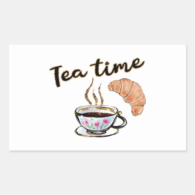 Tea time planner sticker, gift tea paty supplies r sticker (Front)