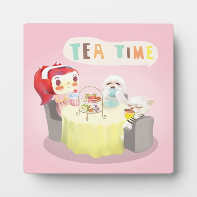 Tea Time Plaque (Front)