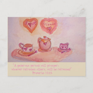 tea-time postcard