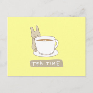 Tea time postcard