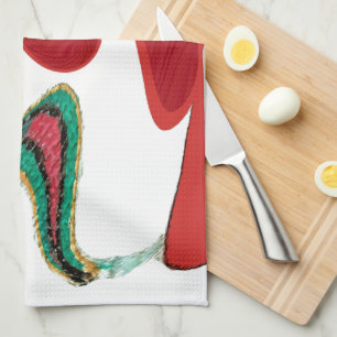 Tea Time Red Tea.png Kitchen Towel