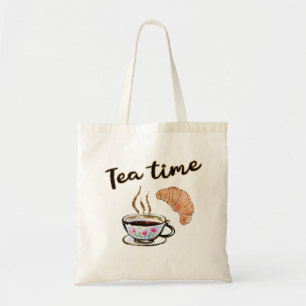 Tea time Sac fourre-tout, thé fête cadeau idée, dé