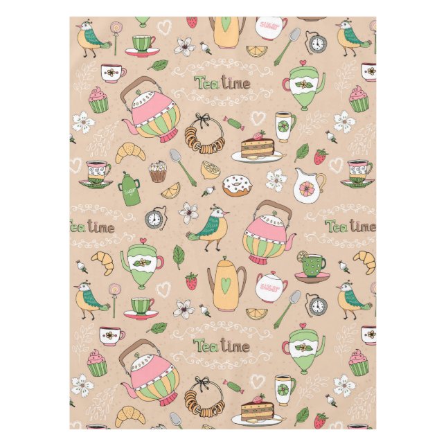 Tea Time Tablecloth (Front)