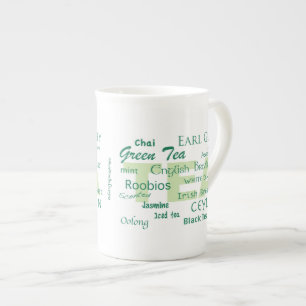 Tea Time-Tea Varieties Bone China Mug