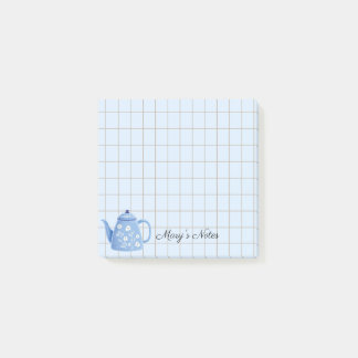 Tea Time Teapot – Personalized Grid Sticky Notes