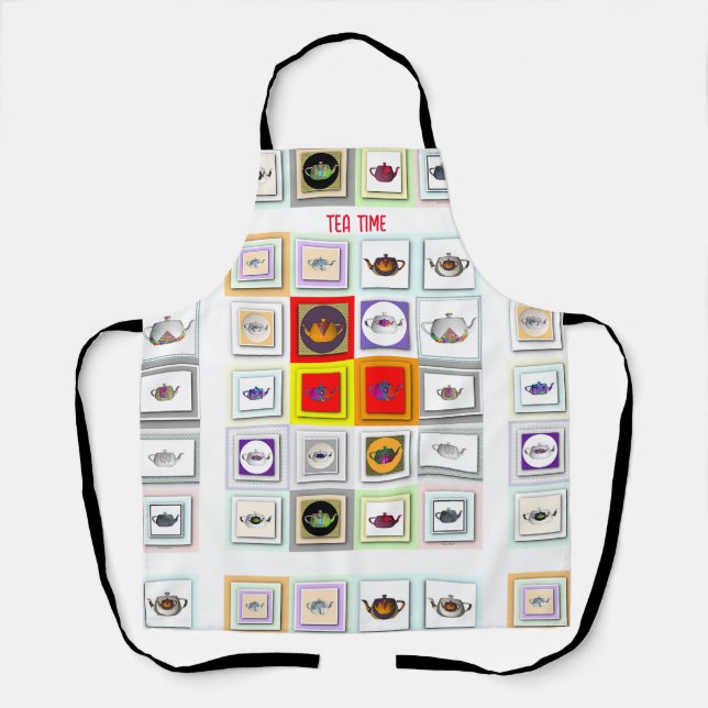 Tea Time Teapots  Apron (Front)