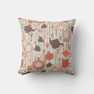 Tea Time Throw Pillow