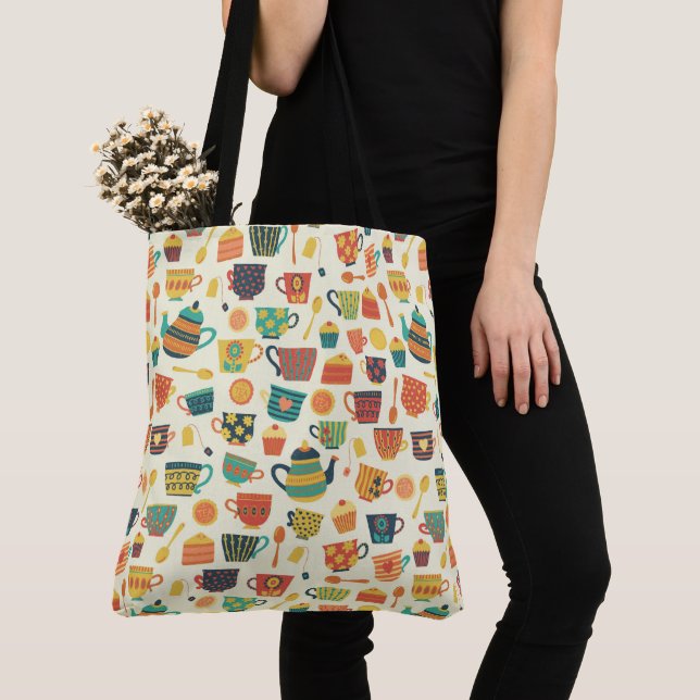 Tea-Time Tote Bag (Close Up)