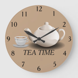 Tea Time Wall Clock