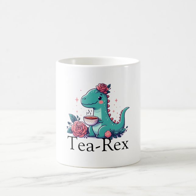Tea Time with a Dino Coffee Mug (Center)
