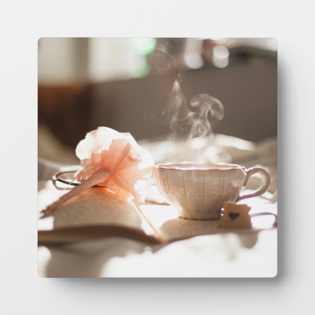Tea Time with a good book Plaque (Front)