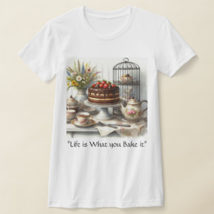 Tea Time with Chocolate Cake T-Shirt