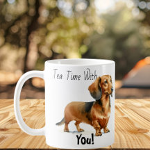 Tea Time with You! Dachshund Cute