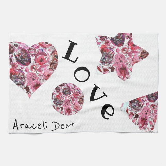 Tea Towel 40.6 cm x 61 cm Passionred (Horizontal)