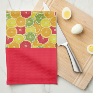 Tea Towel - Citrus Fruit Slices - Colour Design 2