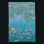 TEA TOWEL : CLAUDE MONET : WATERLILIES<br><div class="desc">TEA TOWEL : CLAUDE MONET : WATERLILIES</div>