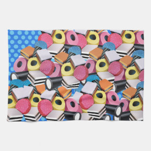 Tea Towel Licorice Candy Cascade