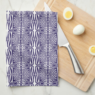 Tea Towel Purple Ornament