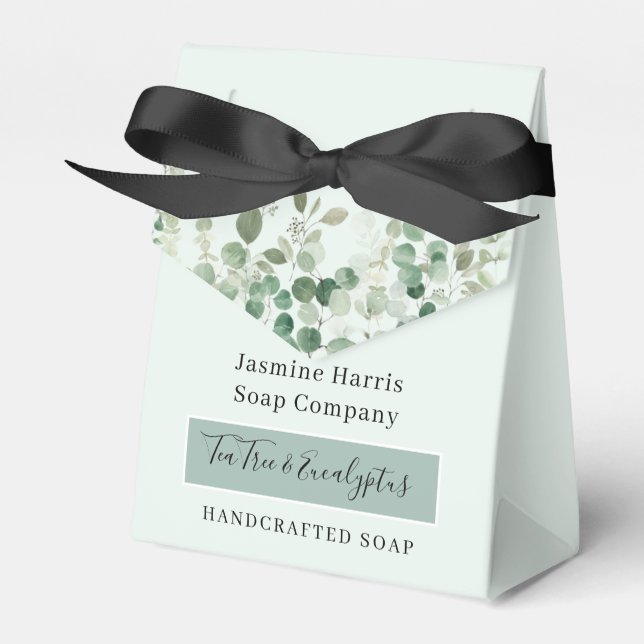 Tea Tree & Eucalyptus Handcrafted Soap Favour Box (Front Side)
