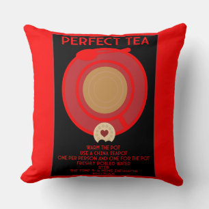 Tea Wall Art Poster Print Throw Pillow