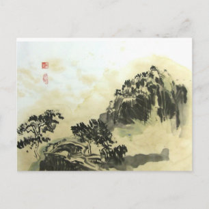 Tea Wash Landscape Postcard