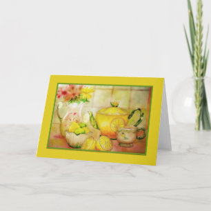 Tea with lemon  card