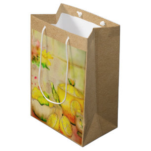 Tea with lemon  medium gift bag