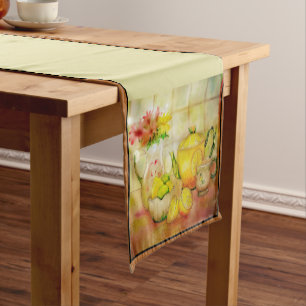 Tea with lemon  medium table runner