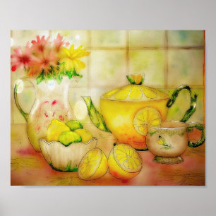 Tea with lemon poster