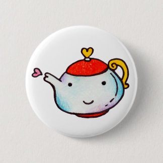 Tea With Love 2 Inch Round Button