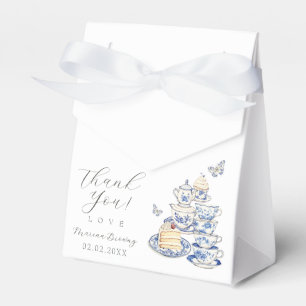 Tea with mom to be baby shower favor box