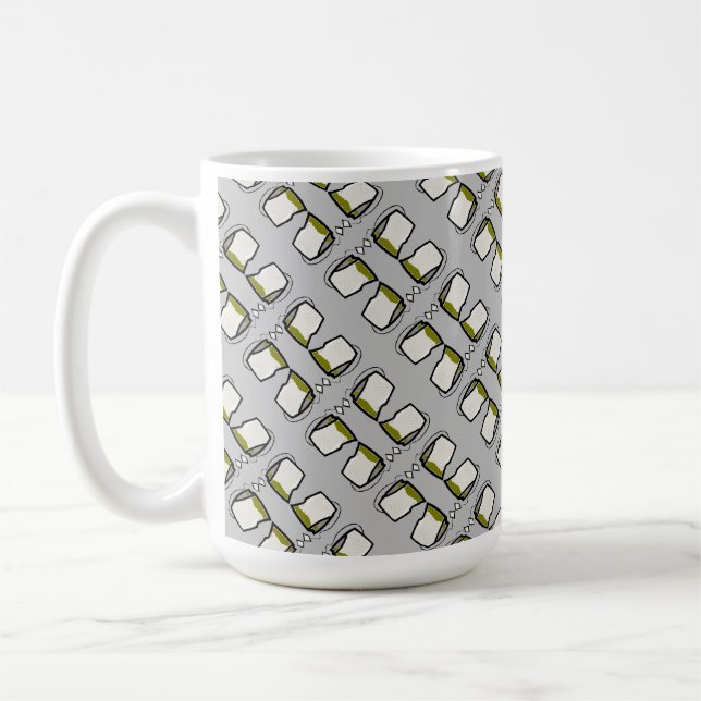 Teabag Tea Digital Art Design Coffee Mug (Left)